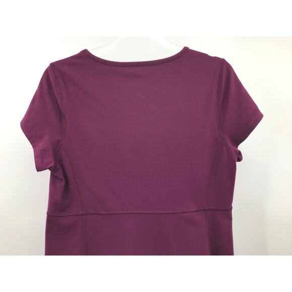 Duluth Trading Co. NoGa Burgundy Short Sleeve Dress M - Picture 5 of 6